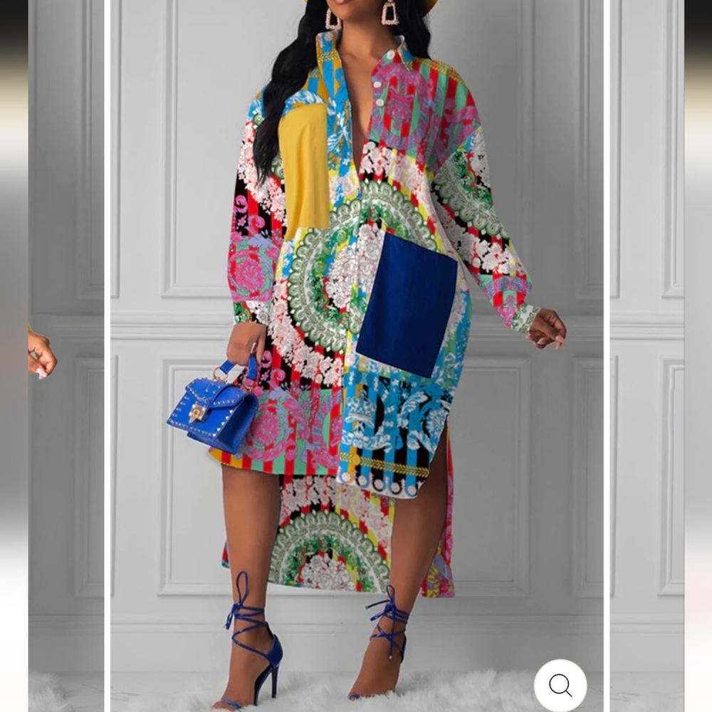 Button up dress
